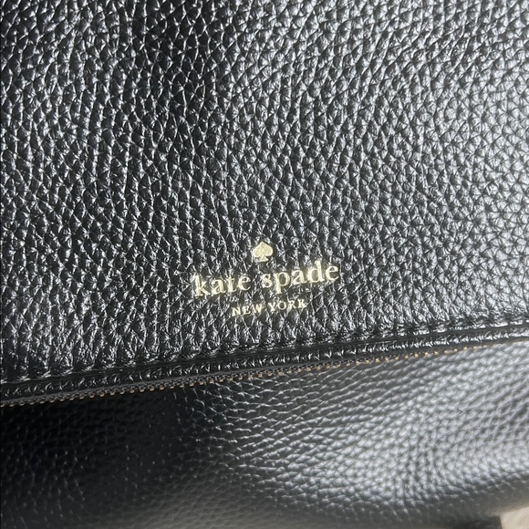Kate Spade New York Textured Leather Handle Bag in Black - Picture 8 of 14